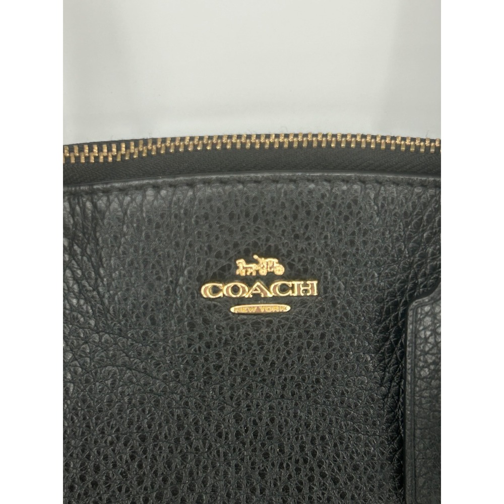 Coach Black Pebble Leather Small Kelsey Satchel- Minimalist Classic - Picture 5 of 10